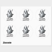 Halloween humor ronde sticker (Vel)
