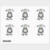 Halloween humor ronde sticker (Vel)