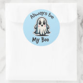 Halloween humor ronde sticker (Tas)