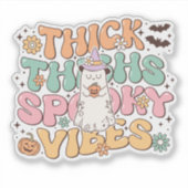 Halloween Humor Spooky Sticker (Voorkant)