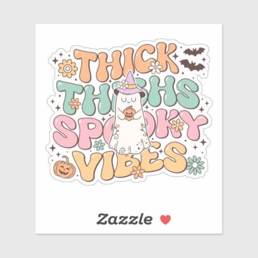 Halloween Humor Spooky Sticker (Vel)