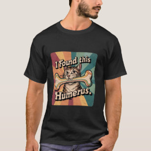 Halloween humoristische grappige skelet ik vond di t-shirt