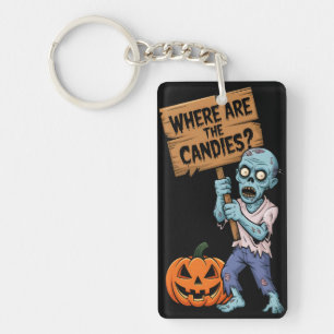 Halloween Humour Zombie Bonbons Sleutelhanger