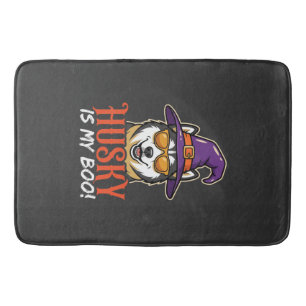 Halloween Husky Is My Boo Heksenhoed Badmat