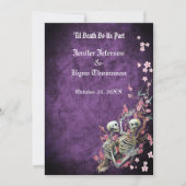 Halloween-huwelijksuitnodiging Kaart (Voorkant)