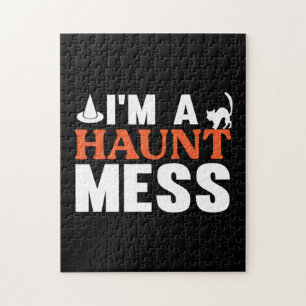 Halloween I Am A Haunt Mess Birthday Legpuzzel