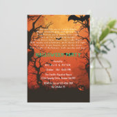 Halloween I Dark Forest Gedicht Kaart (Staand voorkant)