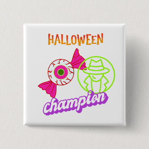 Halloween I Spy Champion Halloween Vierkante Button 5,1 Cm