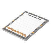 Halloween iconen op maat notitieblok (Gedraaid)
