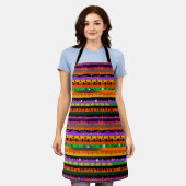 Halloween Icons striped Schort (Gedragen)