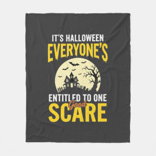 Halloween Iedereen Recht op één Schrik Ontwerp_1 Fleece Deken
