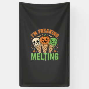 Halloween Ijs dat Smelt Spandoek