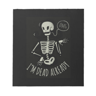 Halloween ik ben al klaar notitieblok