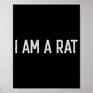 Halloween Ik Ben Een Rat Grappige Rattenliefhebber Poster