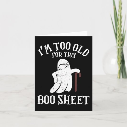 Halloween Ik ben te oud voor dit boek Kaart (Voorkant)