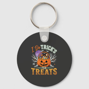 Halloween Ik Doe Trucs voor Snoep Pompoen Sleutelhanger