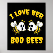 Halloween Ik Hou Van Haar Boo Bijen Plezier Poster (Voorkant)