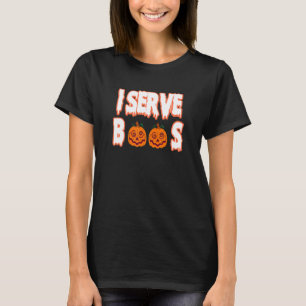 Halloween, ik serve Boos Funny Barhold Mixologe B T-shirt