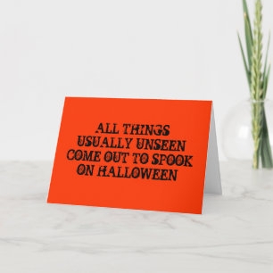 HALLOWEEN/IK WIL ALLEEN "JULLIE!" ZIEN. KAART