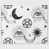 halloween illuminati oog cadeaupapier (Vlak)