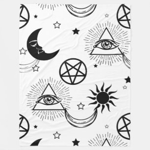 halloween illuminati oog fleece deken