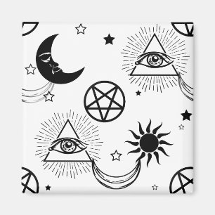 halloween illuminati oog magneet