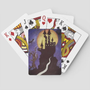 Halloween Illustartion slaat klassieke speelkaarte Pokerkaarten