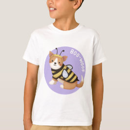 Halloween Illustratie: Boo-Woof (Welsh Corgi) T-shirt