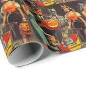 Halloween Illustratie Cadeaupapier (Rol Hoek)