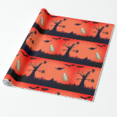 Halloween Illustratie Glossy Wrapping Papier (Uitgerold)