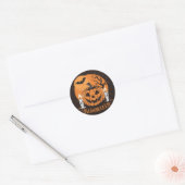 Halloween Illustratie Ronde Sticker (Envelop)