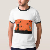 Halloween Illustration T-Shirt simple pour homme R (Devant)