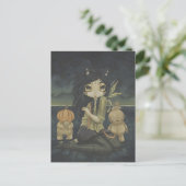 Halloween imaginaire fée gothique carte postale (Debout devant)
