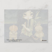 Halloween imaginaire fée gothique carte postale (Dos)