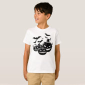 Halloween in black and white t-shirt (Voorkant volledig)