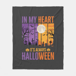 Halloween In Mijn Hart Griezelige Begraafplaats Fleece Deken