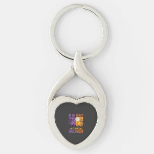 Halloween In My Heart Griezelige Begraafplaats Sleutelhanger