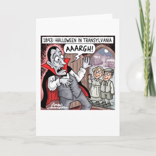 Halloween in Transsylvanië Kaart (Voorkant)