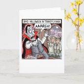 Halloween in Transsylvanië Kaart (Gele Bloem)