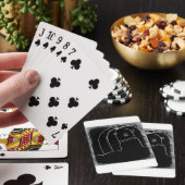 Halloween in Zwarte Parade Yaie Speelkaarten (Insitu)