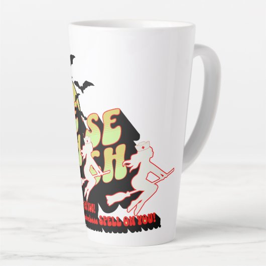 Halloween Infirmière sorcière Latte Mug (Angle droit)