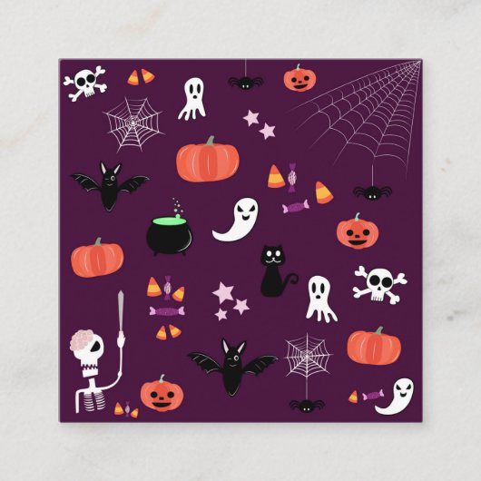 Halloween Informatiekaartje (Voorkant)