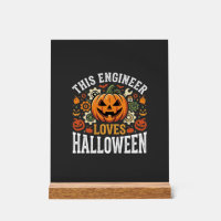 Halloween Ingenieur Pompoen Vector
