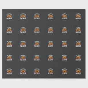 Halloween Ingenieur Pompoen Vector Cadeaupapier