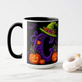 Halloween initial "C" Mug