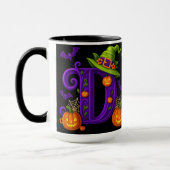 Halloween initial "D" Mug (Gauche)