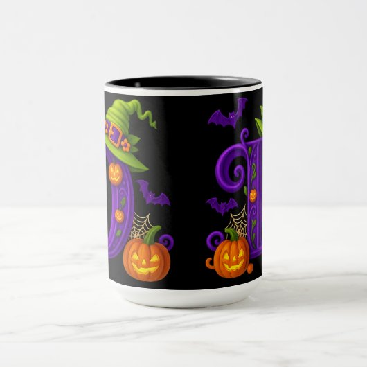 Halloween initial "D" Mug (Centre)
