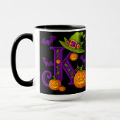 Halloween initial "K" Mug (Gauche)
