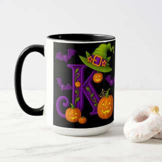 Halloween initial "K" Mug
