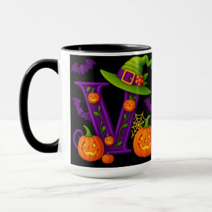 Halloween initial "V" Mug